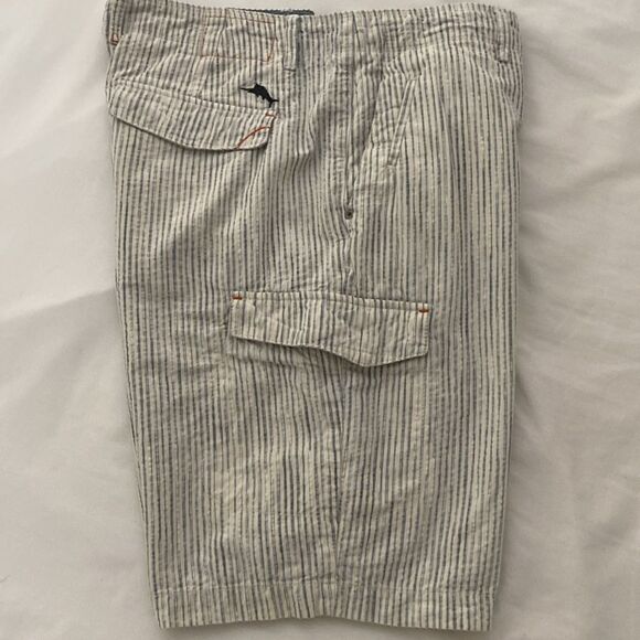 TOMMY BAHAMA Men’s Cotton/ Tencel Lyocell Blend Cargo Short Pants Size 34” - Picture 13 of 13